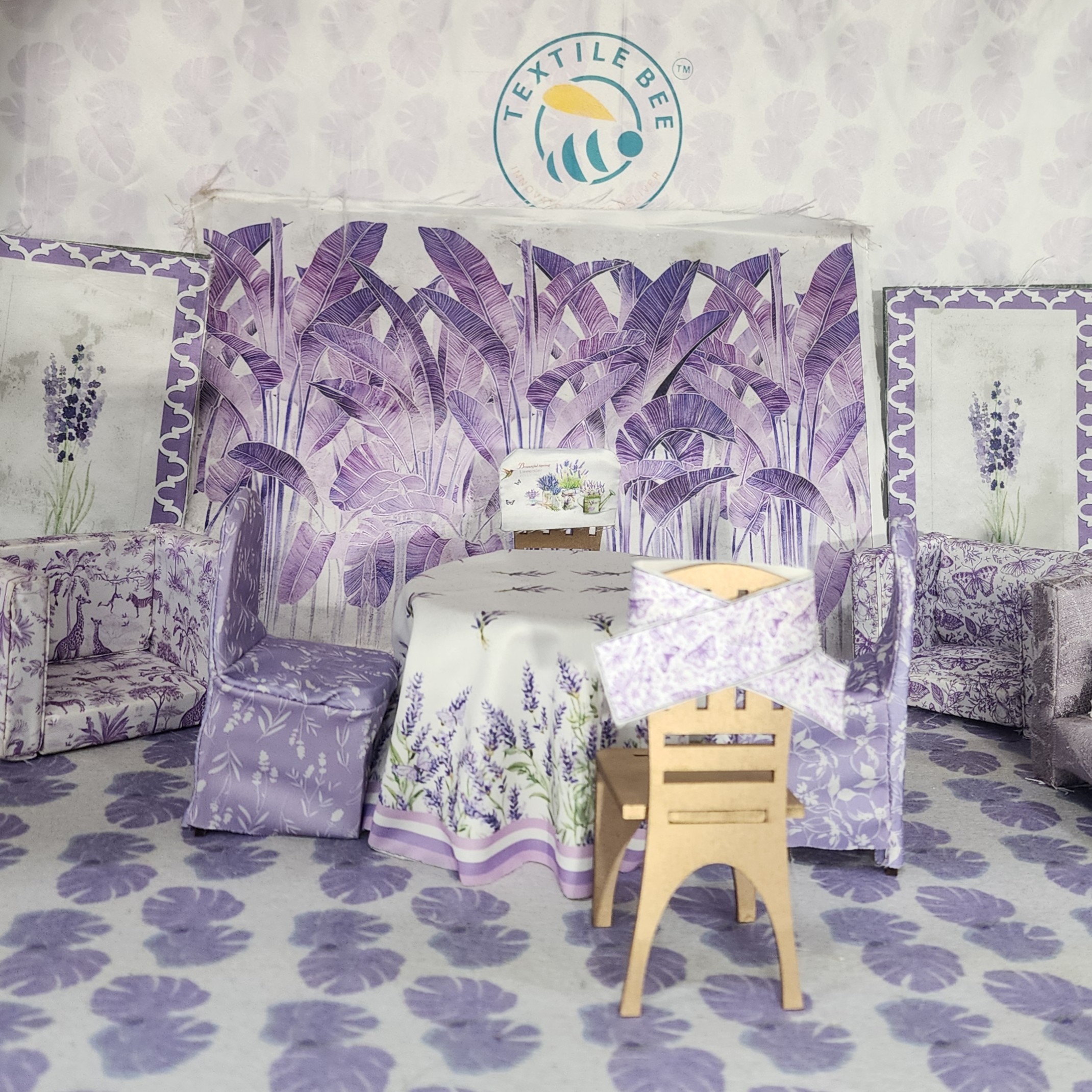 Lilac Theme Stylish Event Fabrics & Décor Setups