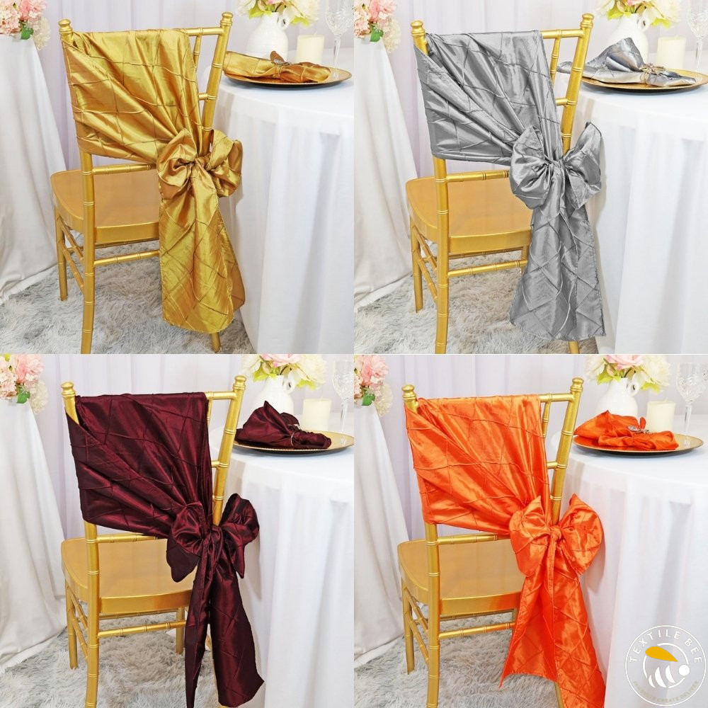 CRUSHED EMBOSSED TIE BOW