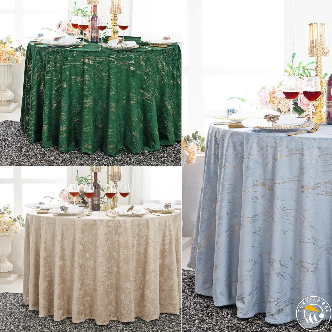 GOLD FOIL VELVET ROUNDERS