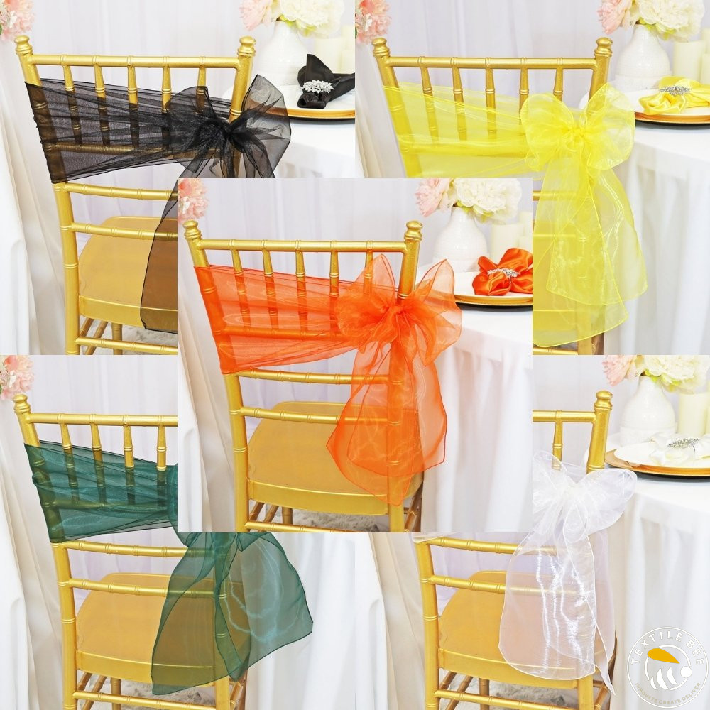 ORGANZA CHAIR TIE BOW