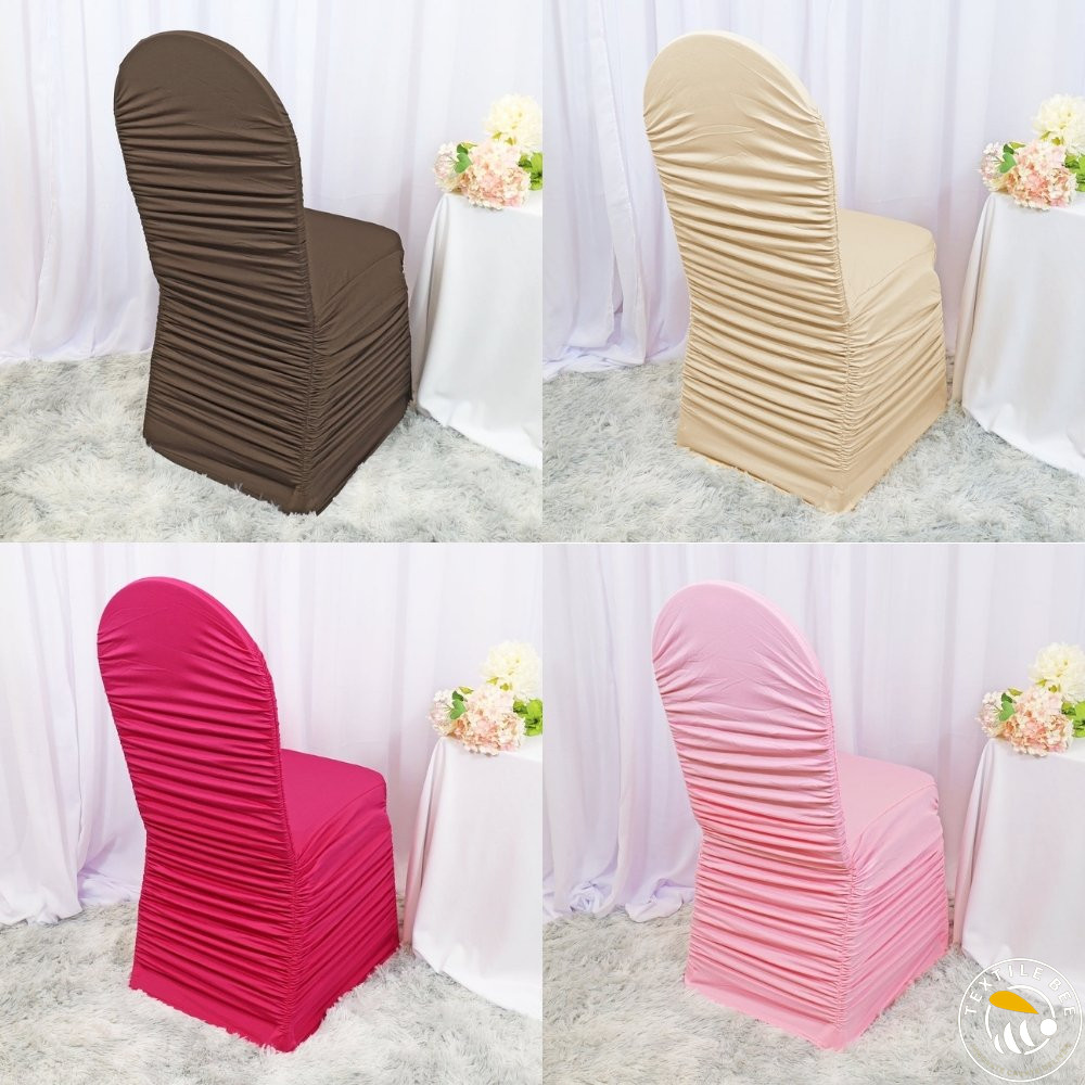 WRINKLED SPANDEX CHAIR COVER