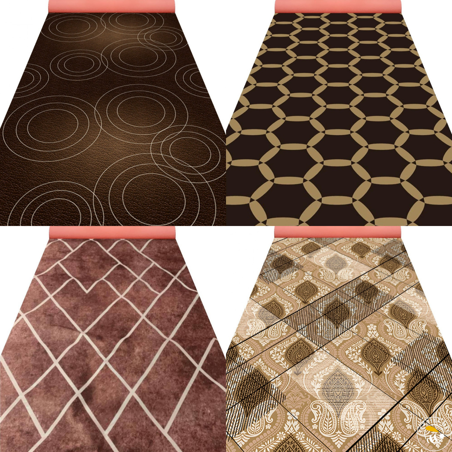 BROWN THEME CARPET