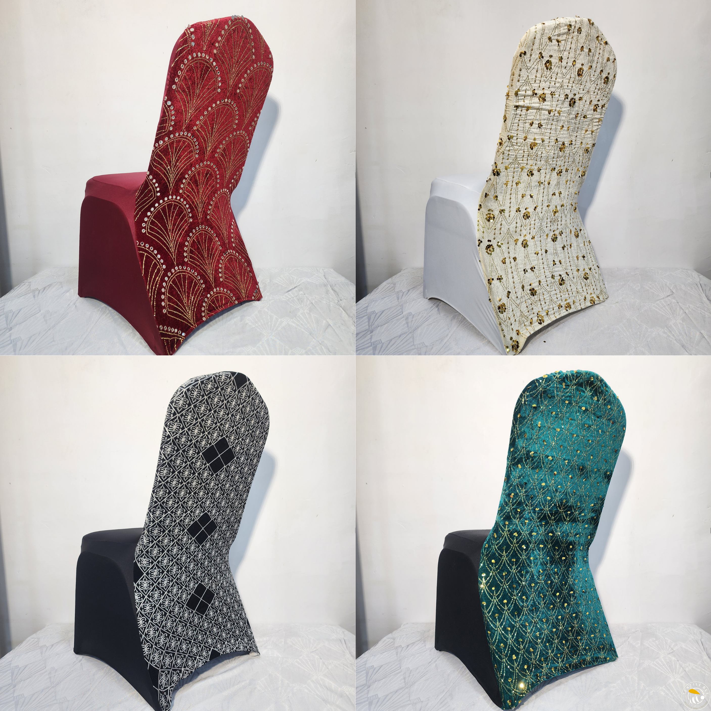 EMBROIDERED CHAIR COVERS